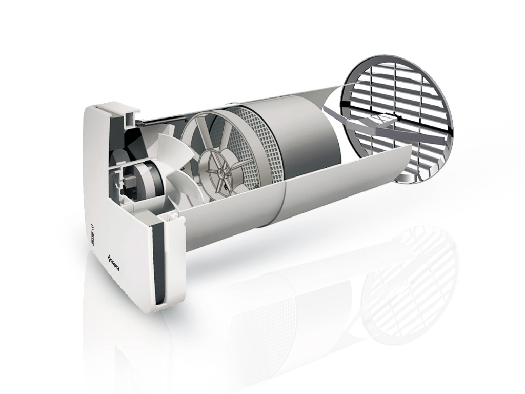 Рекуператор ASPIRA ECOCOMFORT 100 RF ( d 100мм, пульт ДУ)