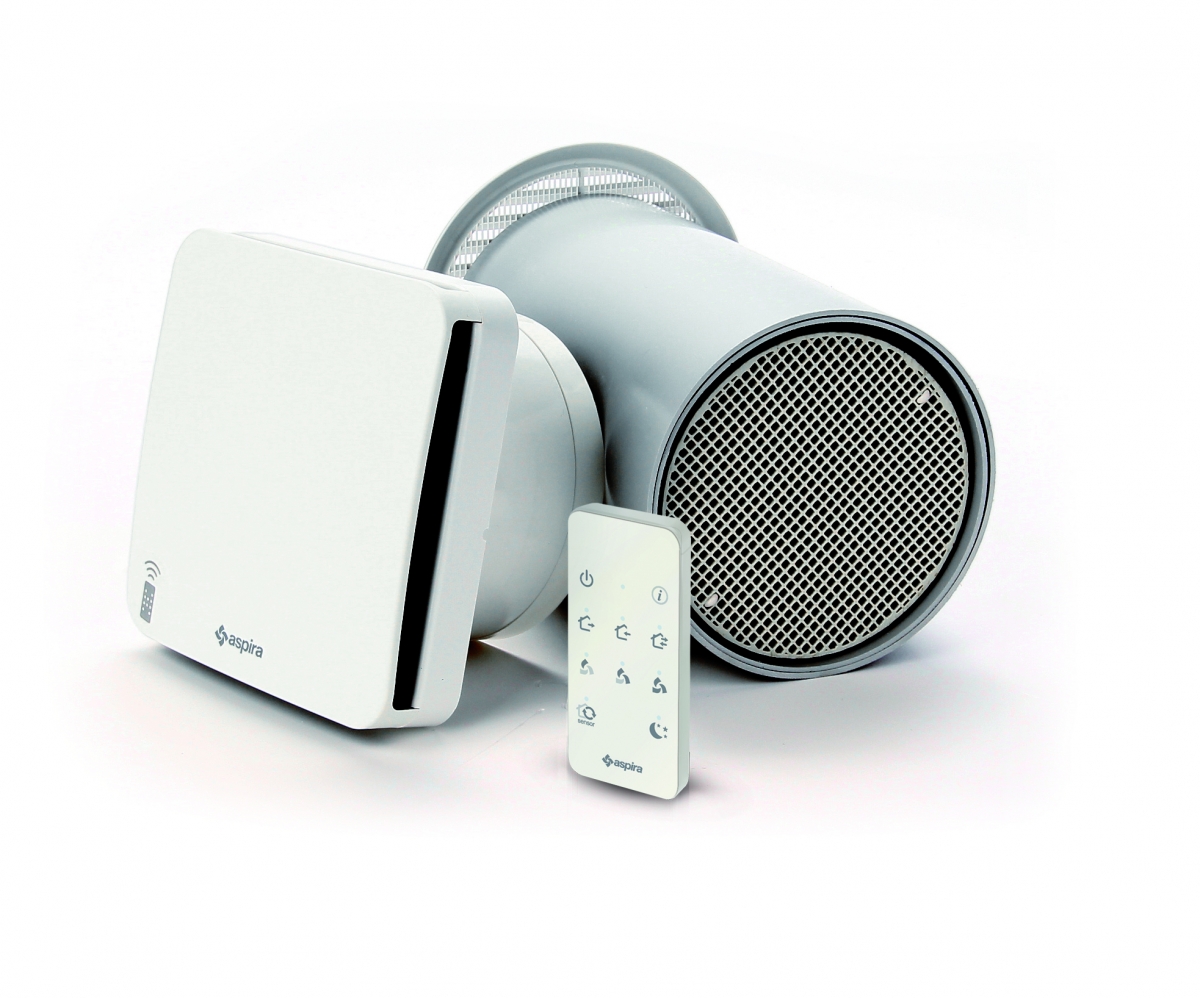 Рекуператор ASPIRA ECOCOMFORT 100 RF ( d 100мм, пульт ДУ)