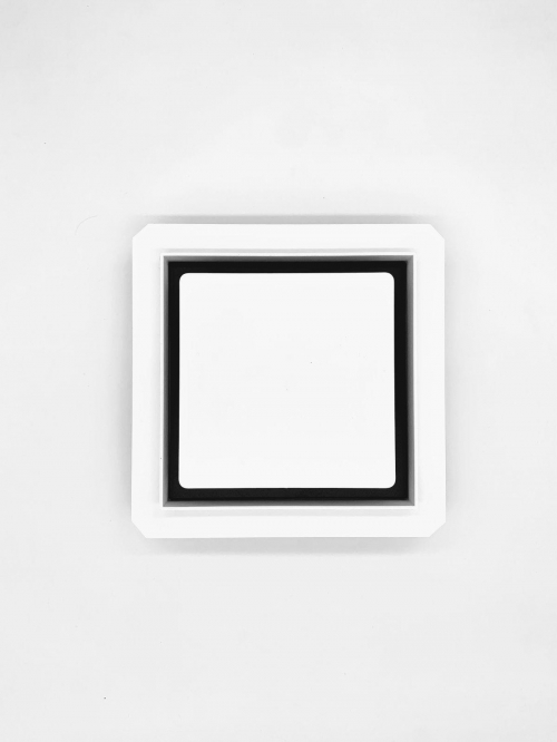 Теневой магнитный диффузор квадратный для потолков из гипсокартона 175х175/125 мм