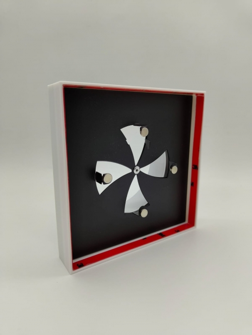 Теневой магнитный диффузор квадрат для натяжных потолков 150x150/100 мм