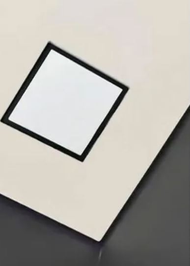 Теневой магнитный диффузор квадрат для натяжных потолков 150x150/100 мм
