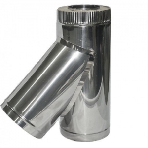 Сэндвич тройник 45° У-образный 120/200 (нерж 0,5 / нерж 0,5)