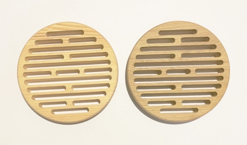 Деревянная врезная решетка Visioner D 150 мм. из бука