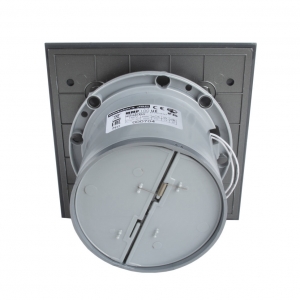 Вентилятор накладной энергосберегающий бесшумный MMotors JSC MMP-06 100 UE 5.5Вт Стекло/Квадрат Темно Серый с каплями