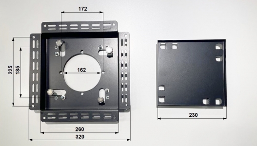 Теневой диффузор под плитку с вентилятором FoZa VA6 скрытого монтажа, под плитку